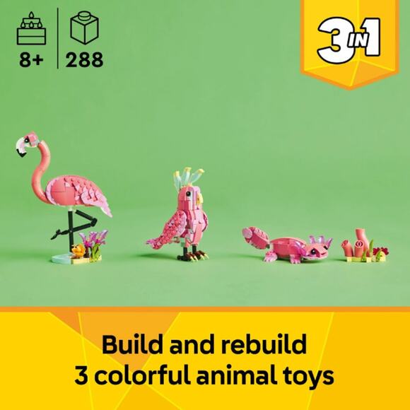 LEGO 31170 Creator Pink Flamingo 3 in 1 Brand New Sealed - Picture 4 of 4